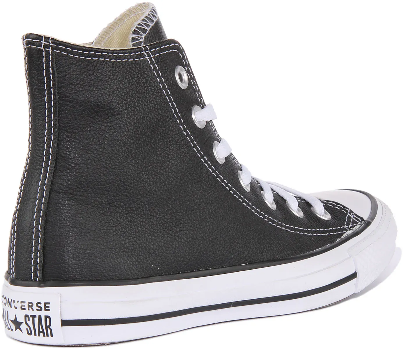 Converse 132170 CT All Star Hi Leather Trainer In Black - Image 3