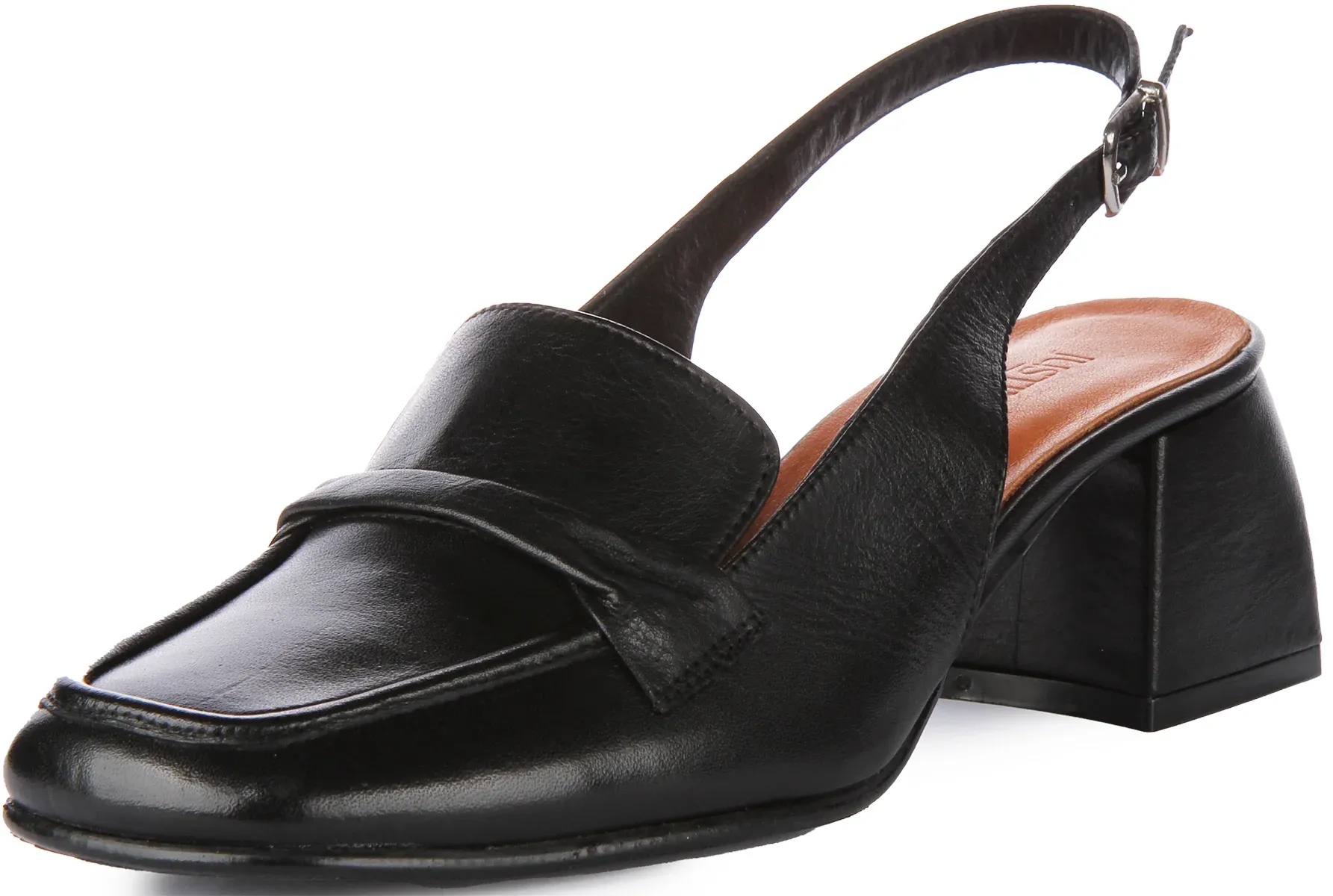Justinreess England Elliana Open Back Shoes In Black For Women - Image 6
