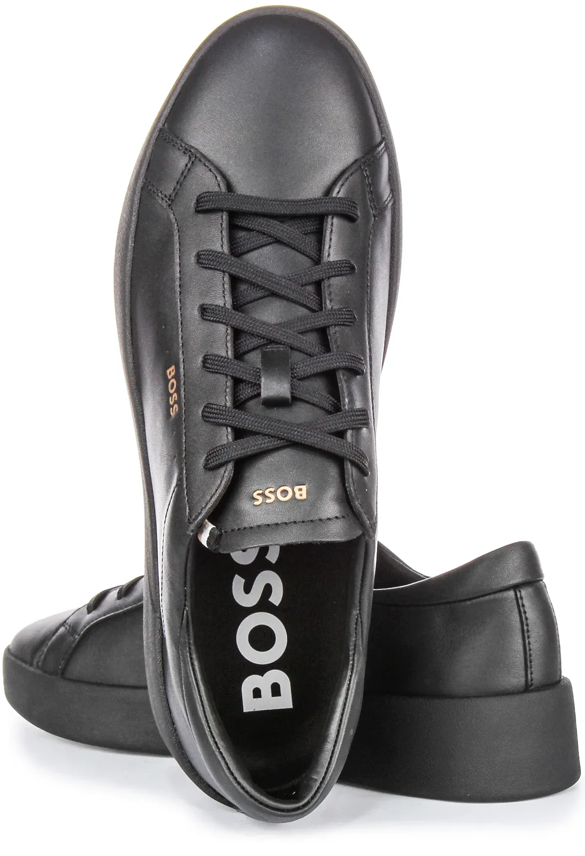 Boss Belwar Tennis Leather In Black For Men - Image 4