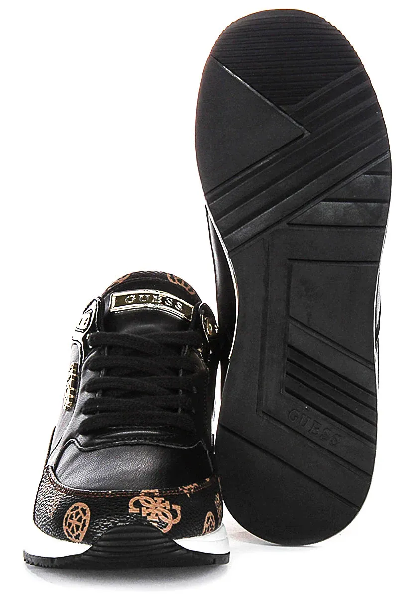 Guess Moxea Sneaker In Black Brown For Women - Image 5