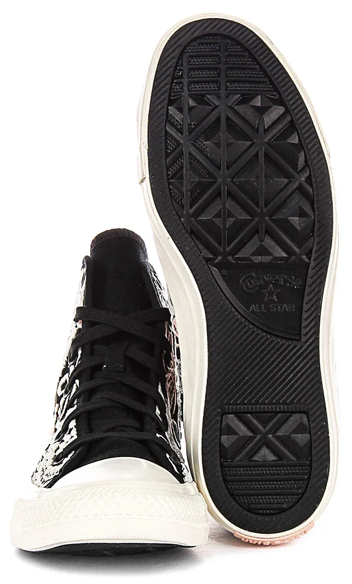Converse A07536C Crochet Floral In Black For Women - Image 5