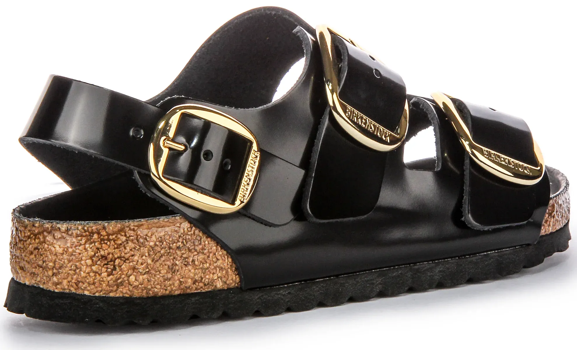 Birkenstock Milano Big Buckle In Black Patent | Regular Fit - Image 3