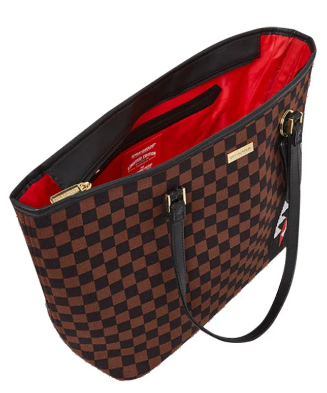 Sprayground Sharks In Paris 2.0 In Brown Black Tote Bag - Image 5
