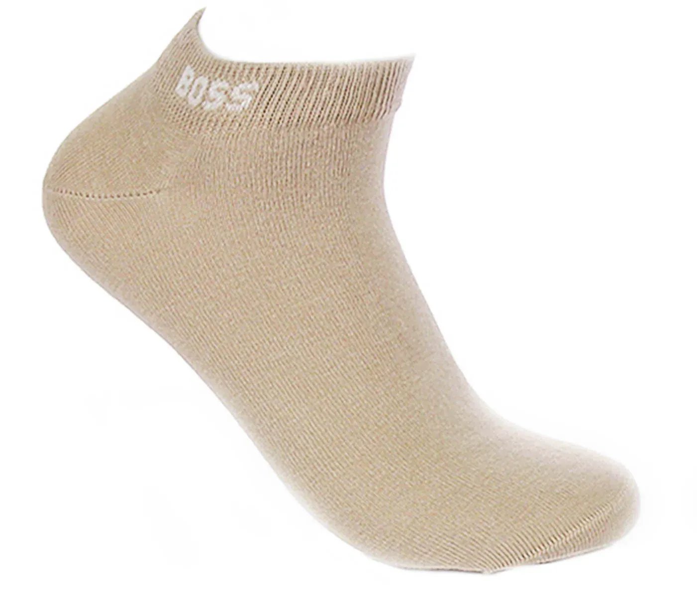 Boss 2 Pair Socks Allover Logo In Taupe - Image 5